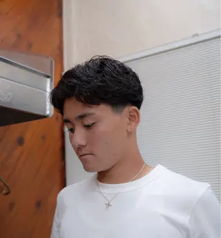 ショート カラー パーマ メンズ 🔗メンズサロン🔗 Kieのヘアスタイル