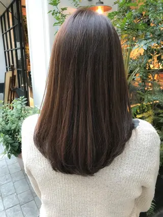 セミロング LOMA🇰🇷 銀座クボタのヘアスタイル