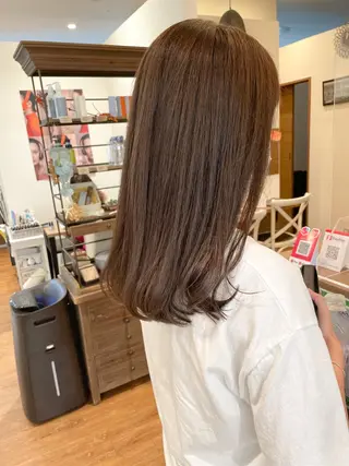 セミロング カラー 髪質改善/ブリーチ 田代 龍我のヘアスタイル