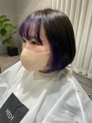 カラー HEDI所属・茨木 まひろのヘアスタイル