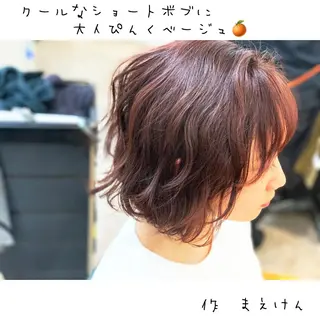 ショート カラー 前田 健太のヘアスタイル