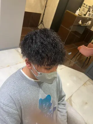 ショート パーマ メンズ CIEL天六店 三上春のヘアスタイル