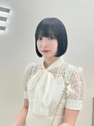 ショート カラー ヘアアレンジ ‎🤍韓国ボブ/ 縮毛矯正🪽‪ひかりのヘアスタイル