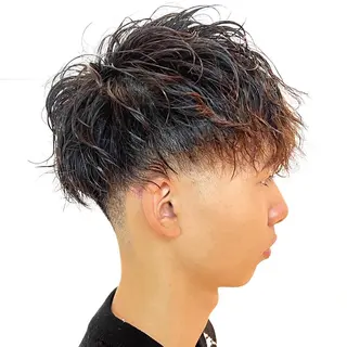ミディアム ゼロスバーバーショップ所属・予約1000件超 ✨メンズパーマのヘアスタイル