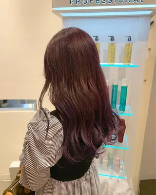 セミロング カラー パーマ ヘアアレンジ 店長/髪質改善/ ナチュラル/松若　優のヘアスタイル