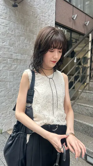 ミディアム カラー じゅわっと暖色カラー 🍊Moemiのヘアスタイル