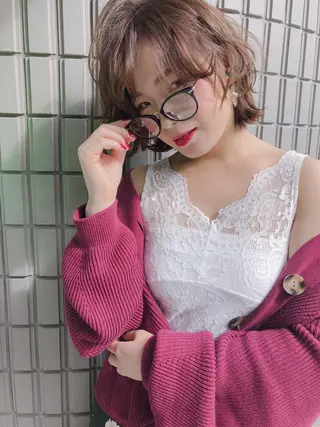 ミディアム カラー 大嶋 伸吾のヘアスタイル