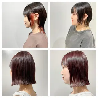 ミディアム ショート 嶋津祥希のヘアスタイル