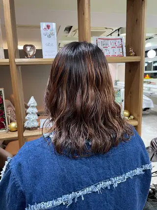 ミディアム 韓国風パーマ/ヘア セット/店長みづきのヘアスタイル