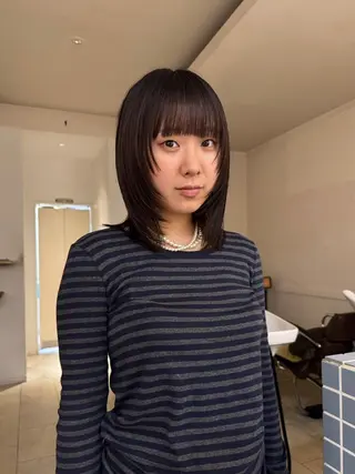 ミディアム 今泉/KAI🦓艶髪 ボブ/ミニボブのヘアスタイル