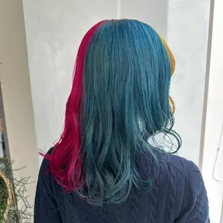 カラー デザインカラー/パー マ🦖外岡咲希🦖のヘアスタイル