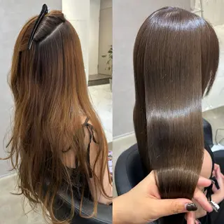 ロング カラー 女性限定マンツーマン 渋谷Roiめぐみのヘアスタイル