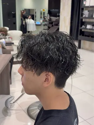 パーマ メンズ 駒野 晃のヘアスタイル