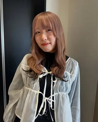 セミロング カラー Maria 梅田/デザインカラーのヘアスタイル