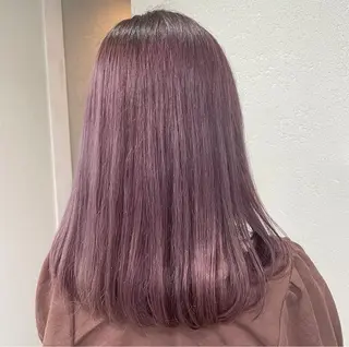 セミロング カラー 💗モテガーリー💗 rumi♡のヘアスタイル