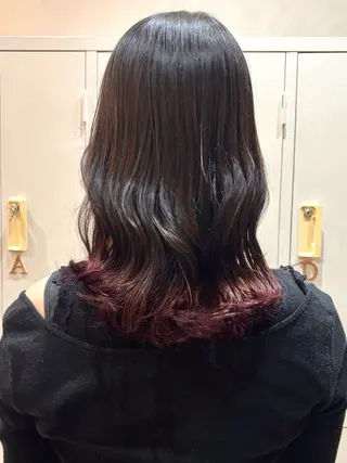 ミディアム カラー 🧸京橋Wカラー ほそいけいこ🧸のヘアスタイル