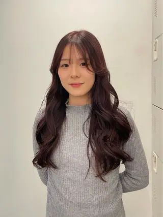 ロング 🎨透明感カラー/ ハイライト/近藤怜那のヘアスタイル