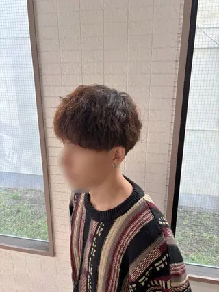 メンズ 岡山メンズパーマ 白神珠梨のヘアスタイル