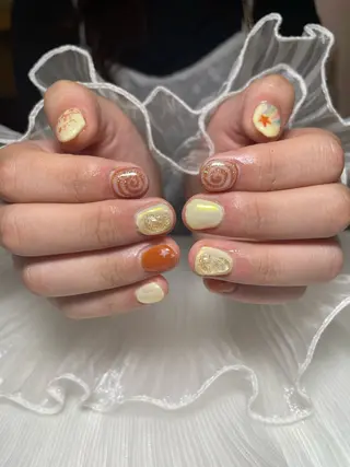 ネイル るか/透明感 カラー/アレンジのヘアスタイル