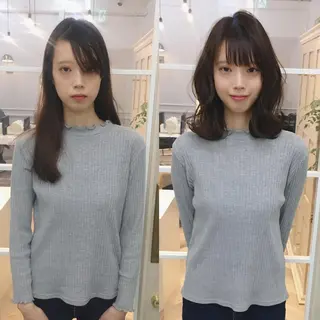 ミディアム カラー NoWL所属・大人可愛いショート＊ NoWL栗原隆成のヘアスタイル