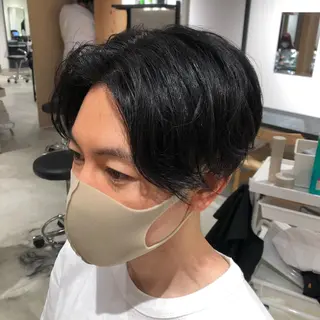 ショート カラー パーマ ヘアアレンジ メンズ パーソナルカラー合わ せたカラー🤍なつみのヘアスタイル