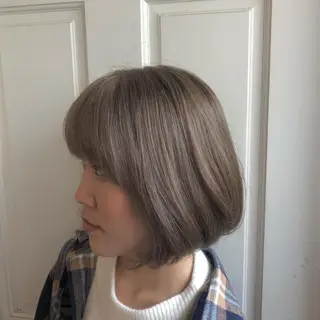 ミディアム カラー 🌸ハイトーン 新田 廉 🌸のヘアスタイル