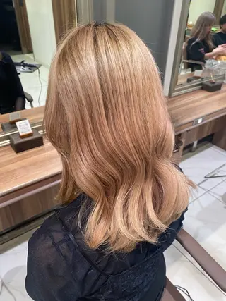 セミロング Ash桜新町 きあらのヘアスタイル