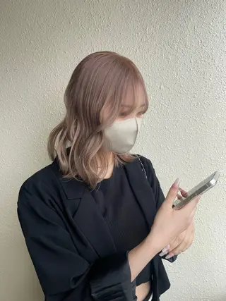 ミディアム カラー ユイナ ★暖色/レイヤー★のヘアスタイル