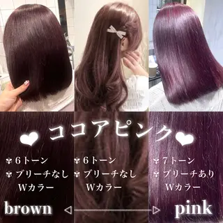 セミロング 盛れる暖色🎀ガーリ ーヘア🎀きっかのヘアスタイル