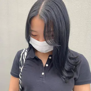 セミロング esu西梅田所属・ena/ブリーチなし 透明感・レイヤー🎀のヘアスタイル