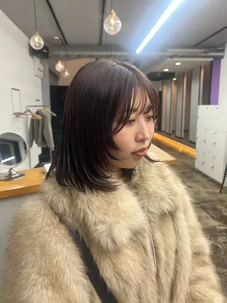 ミディアム カラー Sol所属・Sol. Sakihoのヘアスタイル