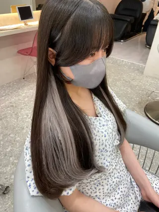 ロング 新宿/韓国ヘア 中明度カラー/かやのヘアスタイル