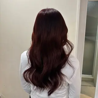 ロング カラー miku🧸 カットモデル/韓国風のヘアスタイル