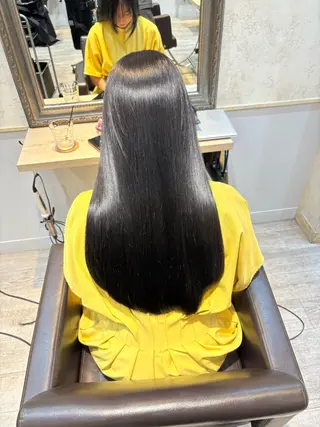 セミロング カラー✨縮毛矯正✨ ハギワラケンタのヘアスタイル