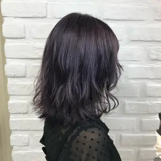 ミディアム カラー 【暖色カラー特化】 中山由梨のヘアスタイル