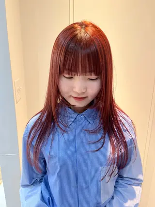 セミロング カラー aya/メンズヘア/ メンズカット/ボブのヘアスタイル