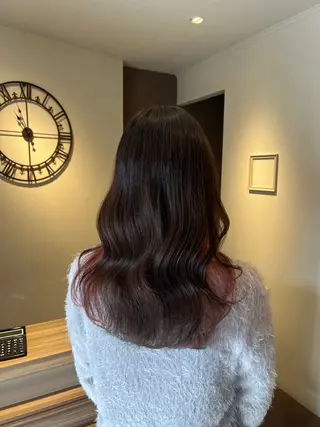 ロング カラー 西村 美羽のヘアスタイル