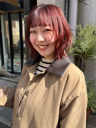 ショート レイヤー/暖色/ 髪質改善/永礼芳果のヘアスタイル