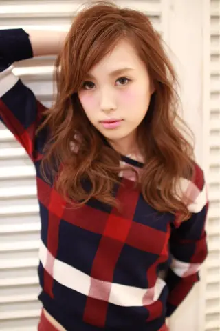 ロング カラー パーマ 神野 雅樹のヘアスタイル