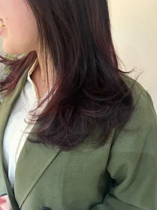 ロング レイヤーカット\ウル フ　chinatsuのヘアスタイル