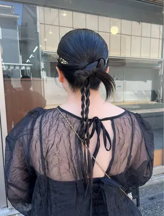 ロング ヘアアレンジ 🟣niw SHUNNA🟣のヘアスタイル