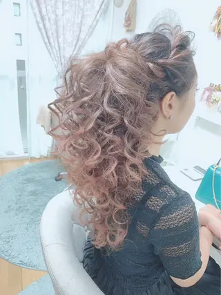 ロング ヘアアレンジ Achieve 三ノ宮のヘアスタイル