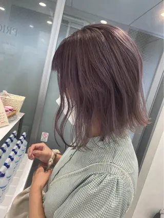 ミディアム カラー ブリーチカラー/ 透明感/aika¨̮のヘアスタイル