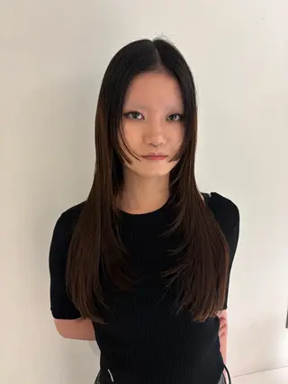 ロング レイヤー🎶似合わせ パーマ🎀ナナコのヘアスタイル