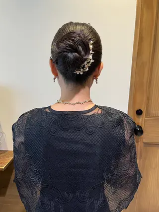 セミロング ヘアアレンジ ❁ヘアメ❁ YUMI ❁ゆみ❁横浜桜木町のヘアスタイル