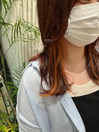 セミロング カラー AVANCE.西宮北口所属・AVANCE. 古川楓のヘアスタイル