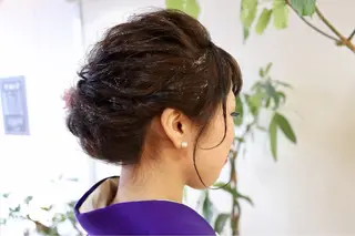 セミロング ヘアアレンジ 坪内 麻里子のヘアスタイル