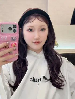 ロング ナナ♡レイヤーカット ♡似合わせカラーのヘアスタイル