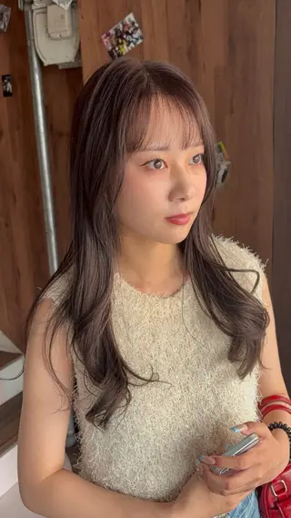 ミディアム カラー パーマ ヘアアレンジ メンズ キッズ 【暗め透明感カラー】 【インナー】小島良太のヘアスタイル