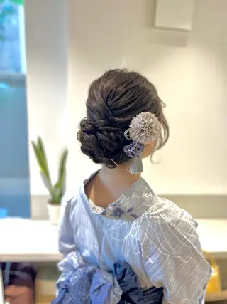 ヘアアレンジ 似合わせヘアメイク 💐オダギリチアキのヘアスタイル